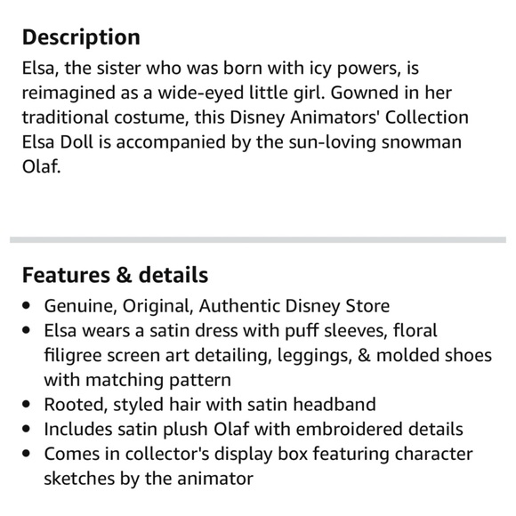 Disney Animators' Collection 3 Frozen 16” Dolls - Picture 16 of 16